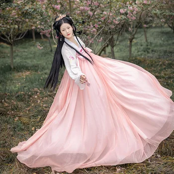  Víla Hanfu Kostým pre Ženy Čínskej Tradičnej Antické Šaty Hanfu Ženy Dynastie Han Tanečné Nosiť Lady Princ Vyhovovali Cosplay