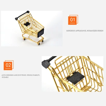  Kreatívne Úložný Kôš Simulácia Mini Nákupného Košíka V Supermarkete Vozíka Trosiek Skladovanie Boxs Mini Supermarket Handcart Hračka