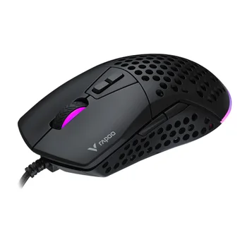  Rapoo V360 odnímateľný RGB podsvietená herná myš, dieru, dieru herné USB, drôtová myš pre CF, LOL, PUBG alebo notebooku ploche home office