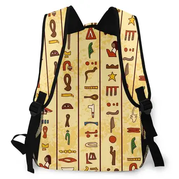  OLN Batoh Ženy Taška cez Rameno Pre Dospievajúce Dievčatá, Viacfarebná Starovekých Egyptských Hieroglyfoch Bagpack Dámy Školský Batoh