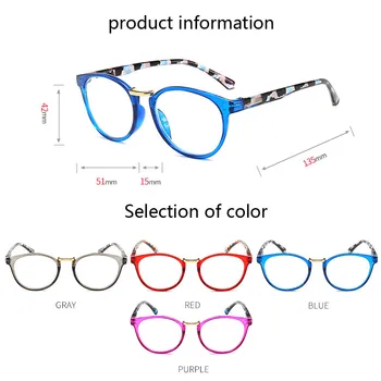  Móda Tlač Okuliare na Čítanie Ženy Muži Prenosné Ďalekozrakosť Okuliare s Vysokým rozlíšením Čítanie Okuliare +1.0+1.5 2.0 +.5+30 +3.5 +4.
