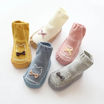  2022 New Born Baby Ponožky S Gumovou Podrážkou Dieťa, Baby, Dievčatá, Chlapcov Topánky Na Jar Jeseň Dieťa Poschodí Ponožky Proti Sklzu Mäkké Jediným Ponožky