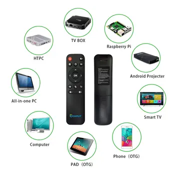  BT BPR1 BPR1S Plus BLE 5.0 Air Mouse, Bluetooth 2.4 G Bezdrôtový Hlas, Diaľkové ovládanie, Gyroskop, IČ Vzdelávania Android TV Box a PC
