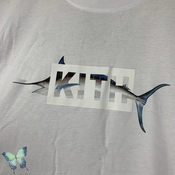  2022 Lete Nové Krátke Rukávy ZNÁMI T-shirt Tuniaka List Shark Tlač Muži Ženy Vysokej Kvality Známi T-shirt