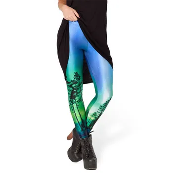  Hot Predaj Digitálnych Farbenie Ženy Ženy Penvil Priedušné Nohavice Legíny Dospelých 3D Elastické Vytlačené Leggins