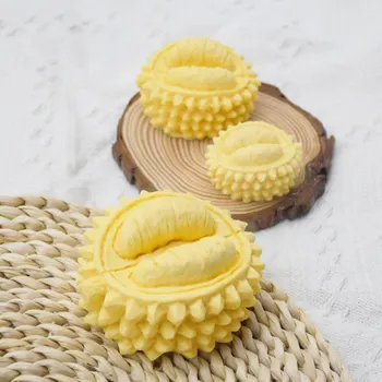  Musang Kráľ Durian Silikónové Sviečka Formy Ovocie Dizajn Mydlo Die DIY Aromaterapia Cake Decoration Živice Remeslá